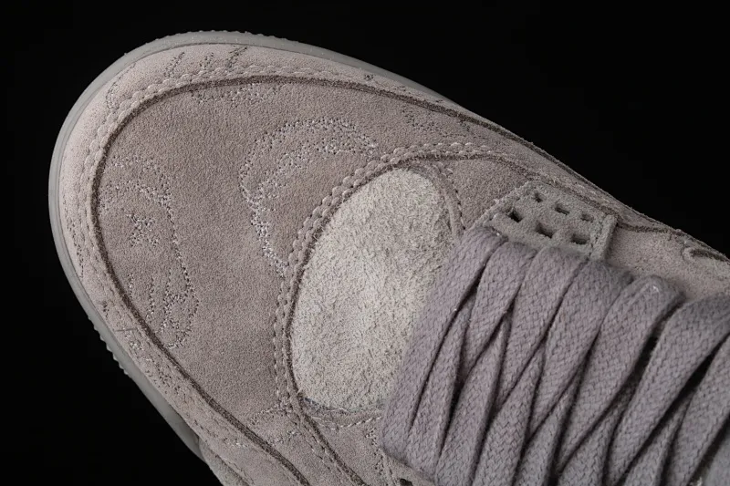 All categories Air Jordan Jordan series basketball shoes Air Jordan 4 Pure original Air Jordan 4 Cool Gray AJ4 Joe 4 cool gray suede luminous bottom basketball shoes 930155-003